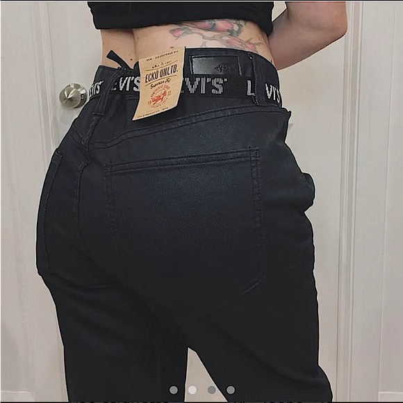 BNWT Y2K BLACK ECHO UNLTD JEANS - Picture 2 of 5